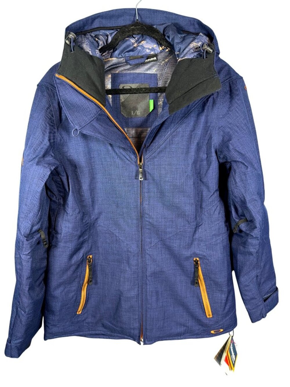 New Oakley GB Eco Shell Snowboard Jacket Women's Large Navy MSRP$310